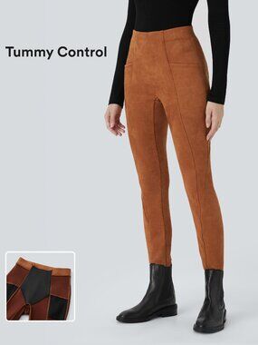 Halara High Waisted Leggings Rust Brown